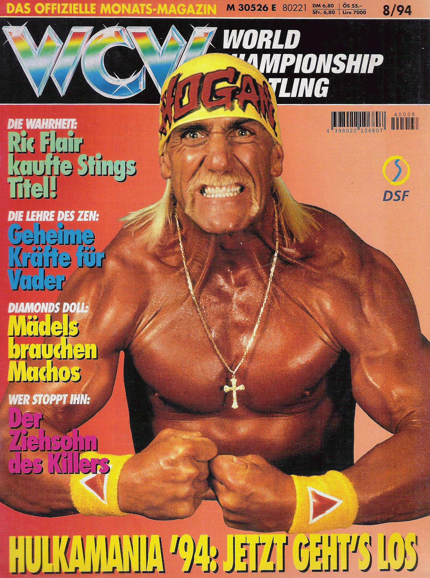 WCW German Magazine August 1994 Magazine PWcatalog