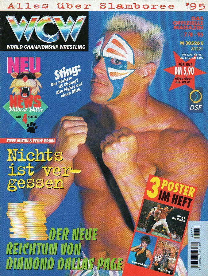 WCW German Magazine July-August 1995 Magazine PWcatalog