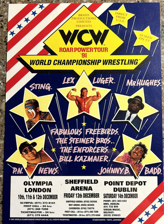 WCW Program UK Roar Power Tour 1991