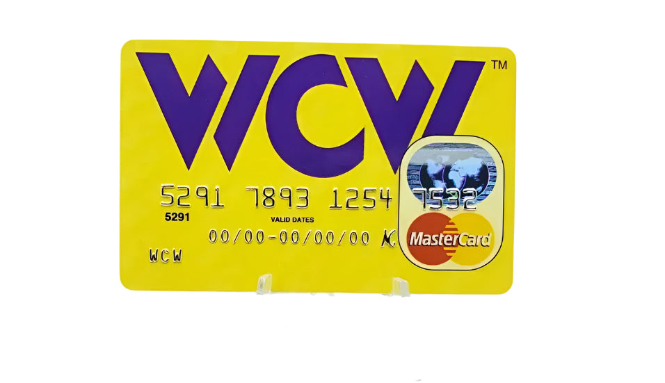 WCW Mastercard credit card 1998 PW Catalog