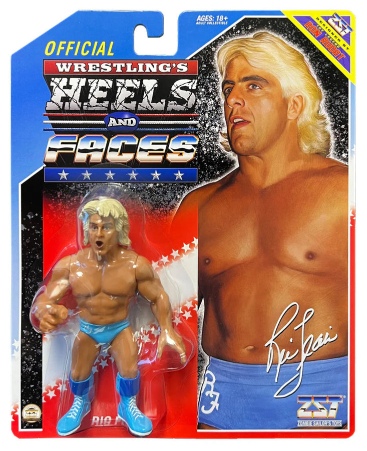 Zombie Sailor's Toys Wrestling's Heels & Faces Ric Flair [Carolina Blue Gear] Action & Toy Figures PWcatalog