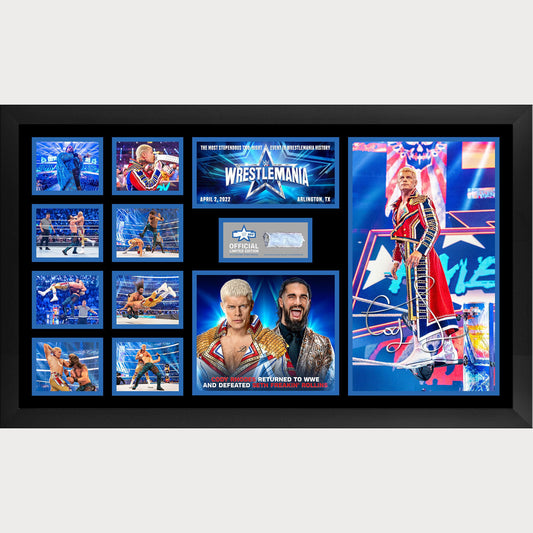 Cody Rhodes WrestleMania 38 Limited Edition Signed Victory Plaque