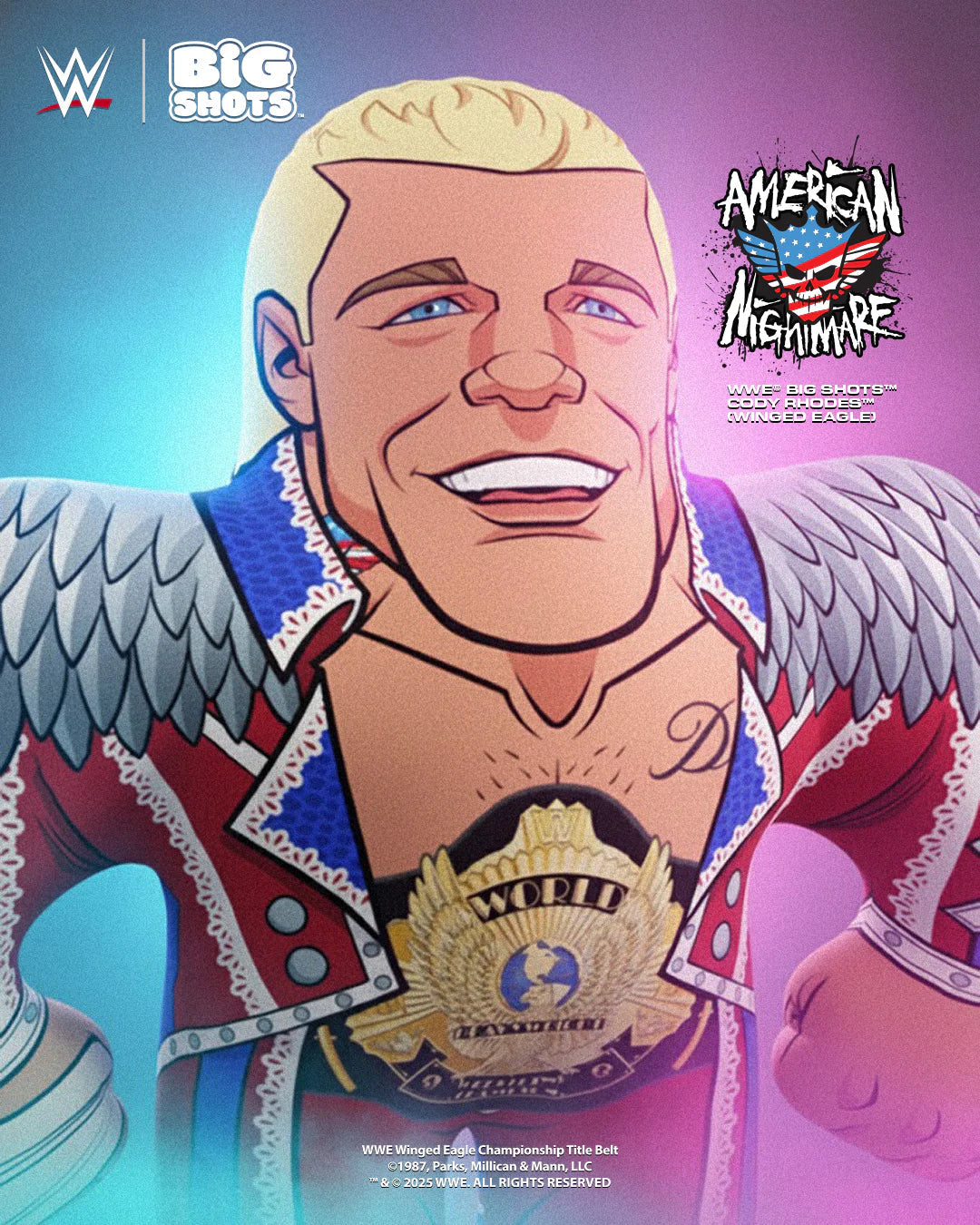 WWE Big Shots Saturday Night's Main Event #1 Cody Rhodes [Winged Eagle] PWcatalog