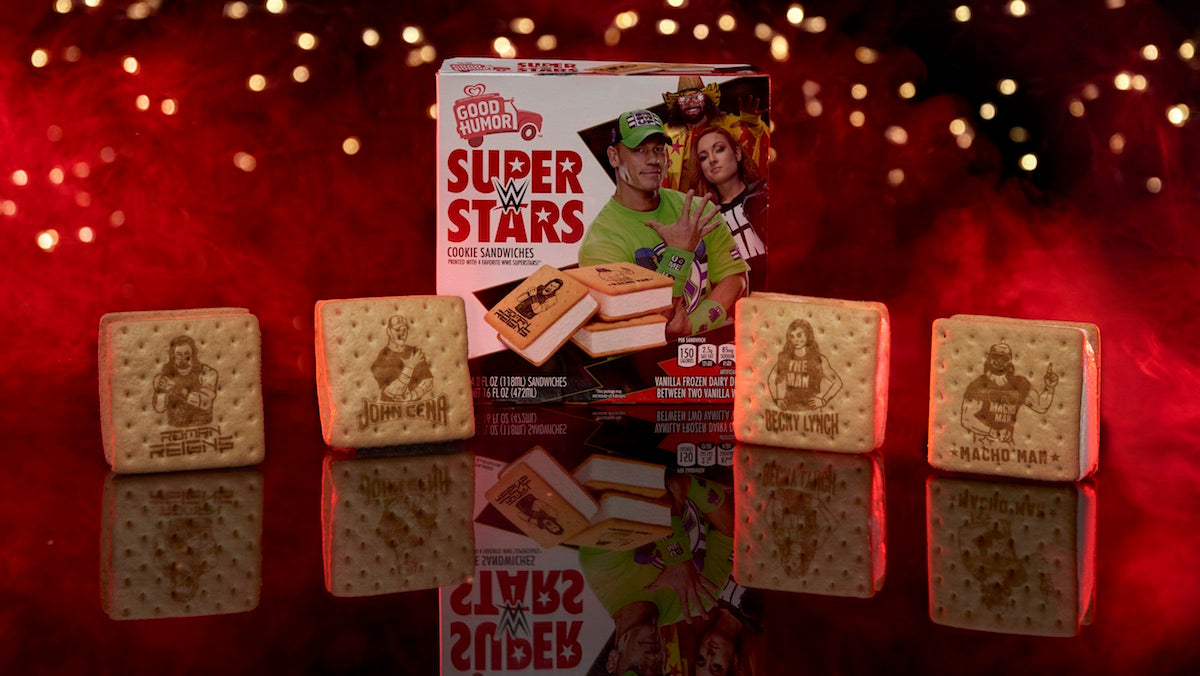 WWE Good Humor Superstars 2020 cookie sandwiches