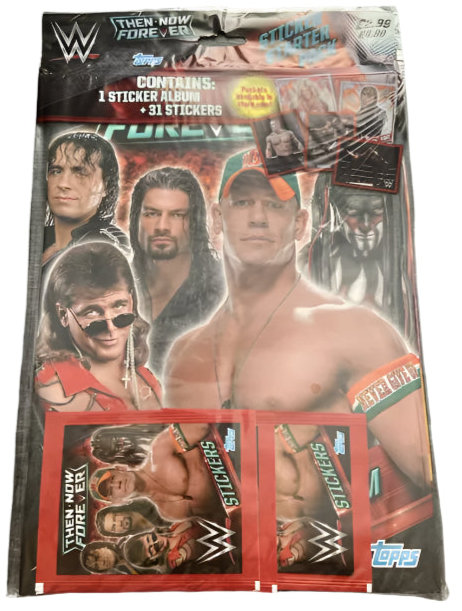 WWE Then Now Forever Stickers Album 2016 Stickers Album PW Catalog
