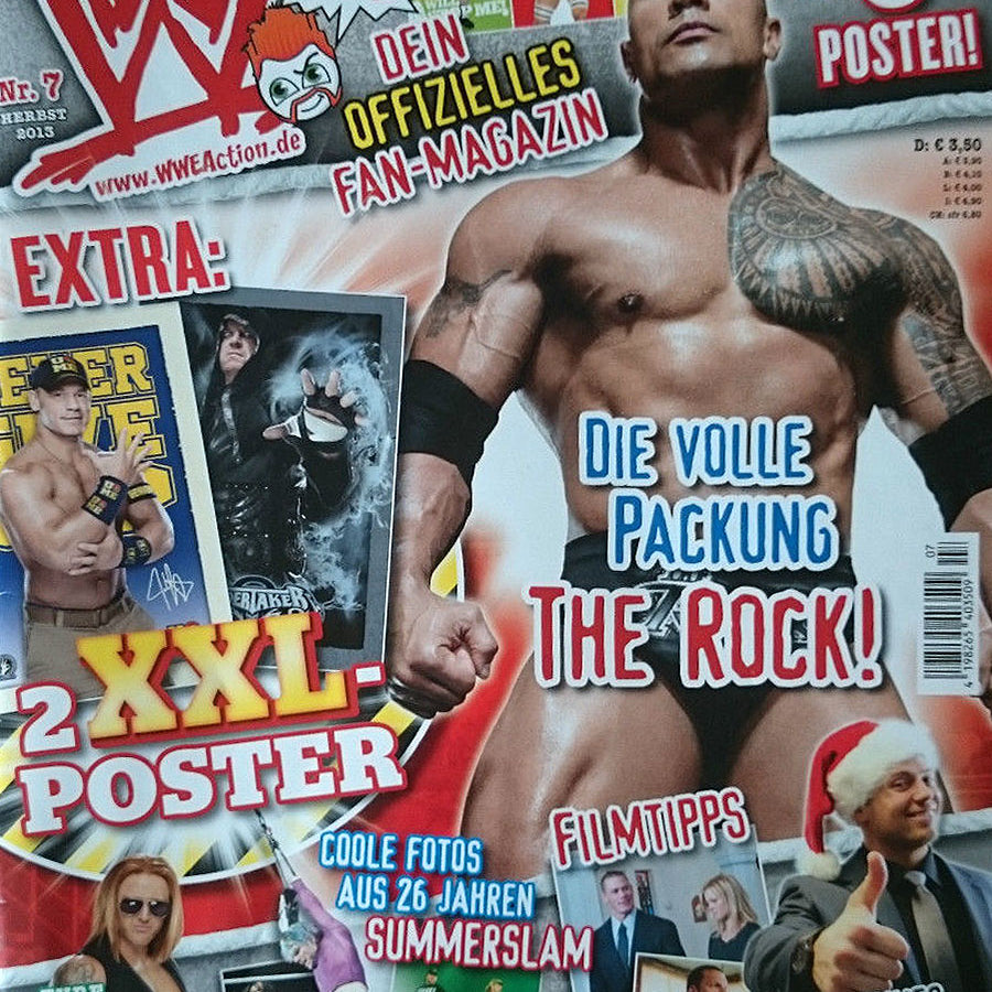 WWE Action no 7 From Germany 2013 Fall Magazine PWcatalog