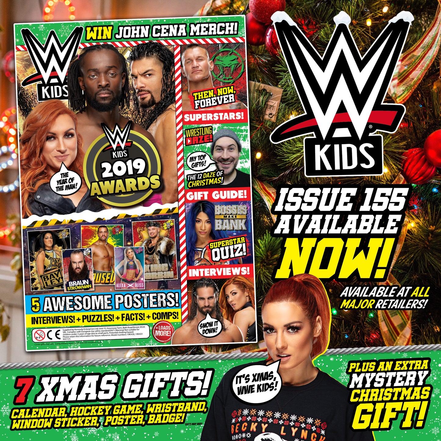 WWE Kids UK Magazine Volume 155