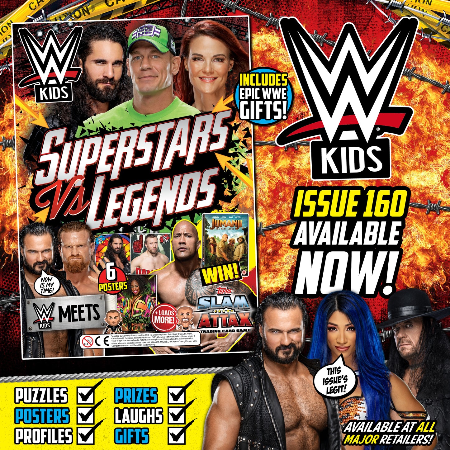 WWE Kids UK Magazine Volume 160