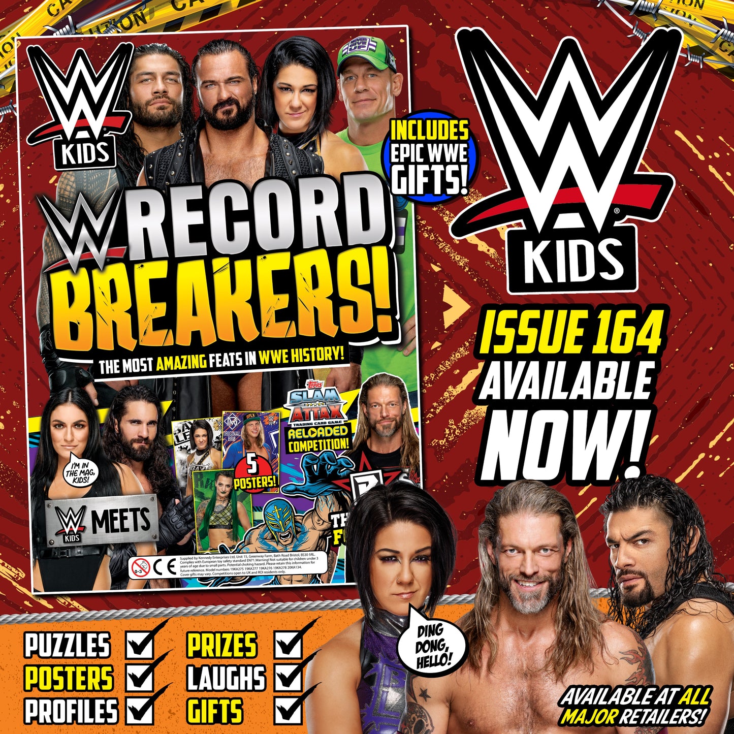 WWE Kids UK Magazine Volume 164