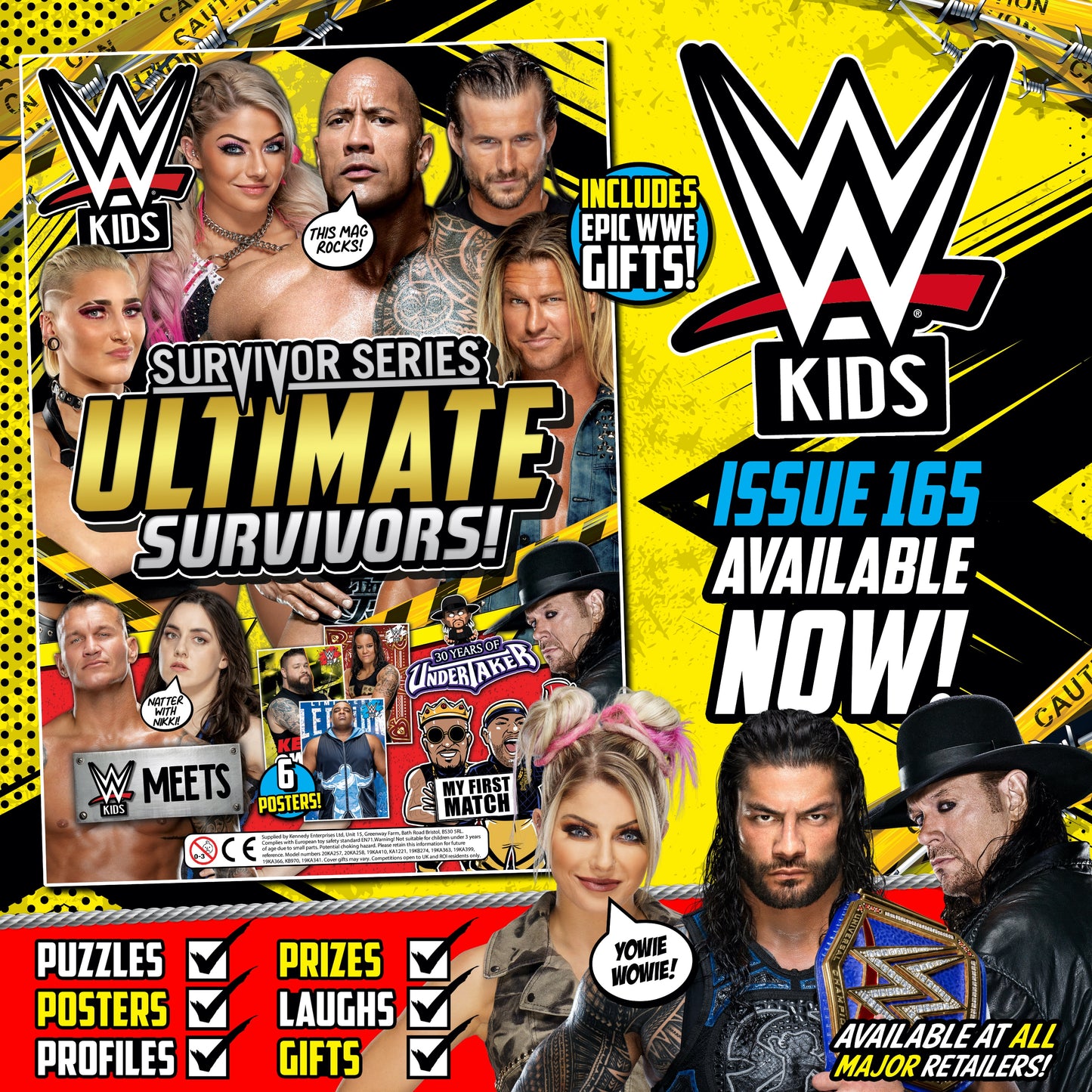 WWE Kids UK Magazine Volume 165