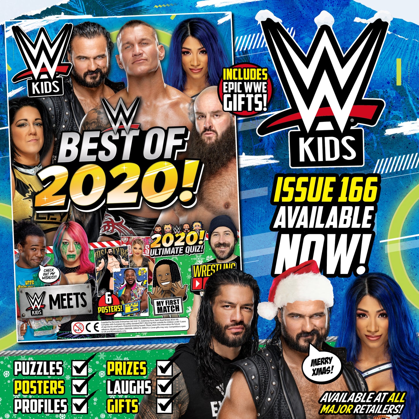 WWE Kids UK Magazine Volume 166