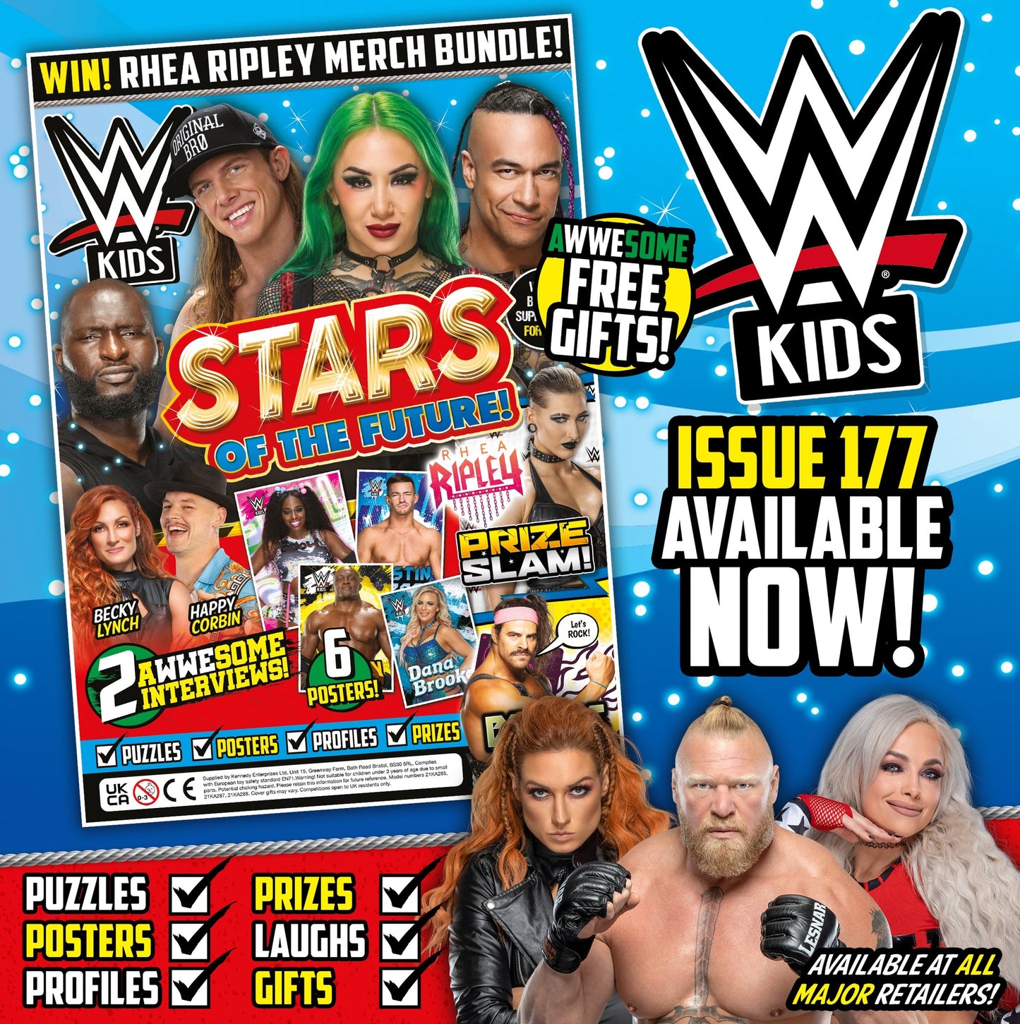 WWE Kids UK Magazine Volume 177