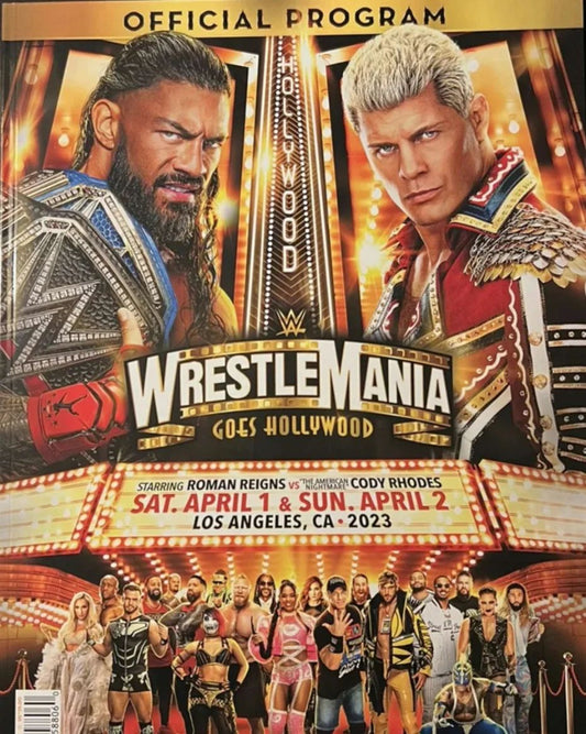 WWE Wrestlemania 39 Program
