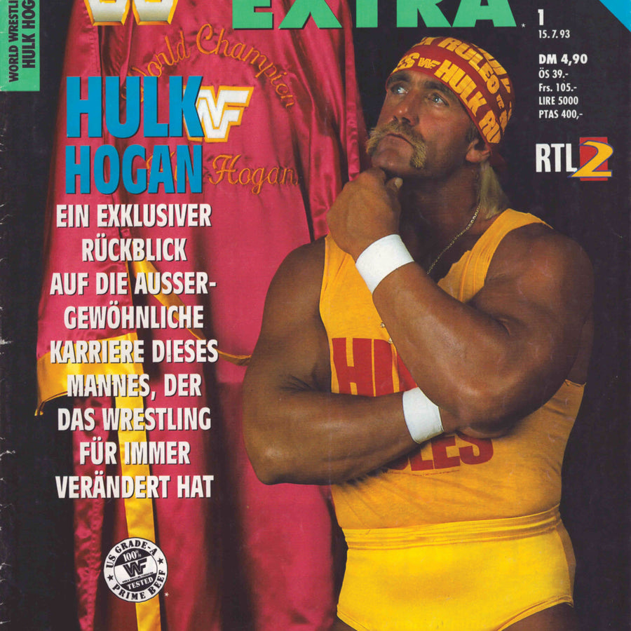 WWF Extra Magazine #1 July 1993 from Germany Magazine PWcatalog
