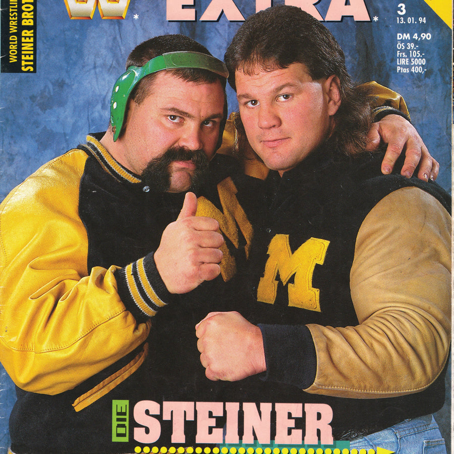 WWF Extra Magazine #3 January 1994 from Germany Magazine PWcatalog