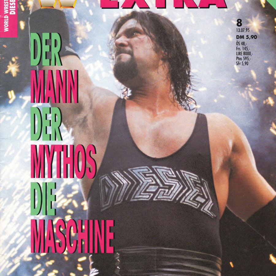 WWF Extra Magazine #8 July 1995 from Germany Magazine PWcatalog