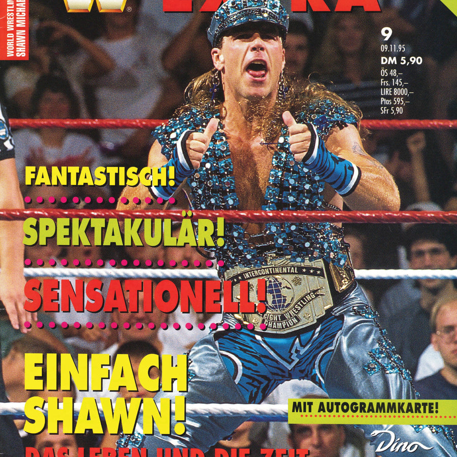 WWF Extra Magazine #9 November 1995 from Germany Magazine PWcatalog