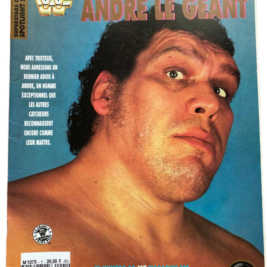 WWF Spotlight Andre the Giant From France Magazine PWcatalog