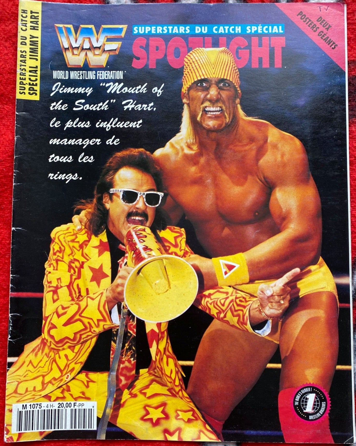WWF Spotlight Hulk Hogan & Jimmy Hart From France Magazine PWcatalog