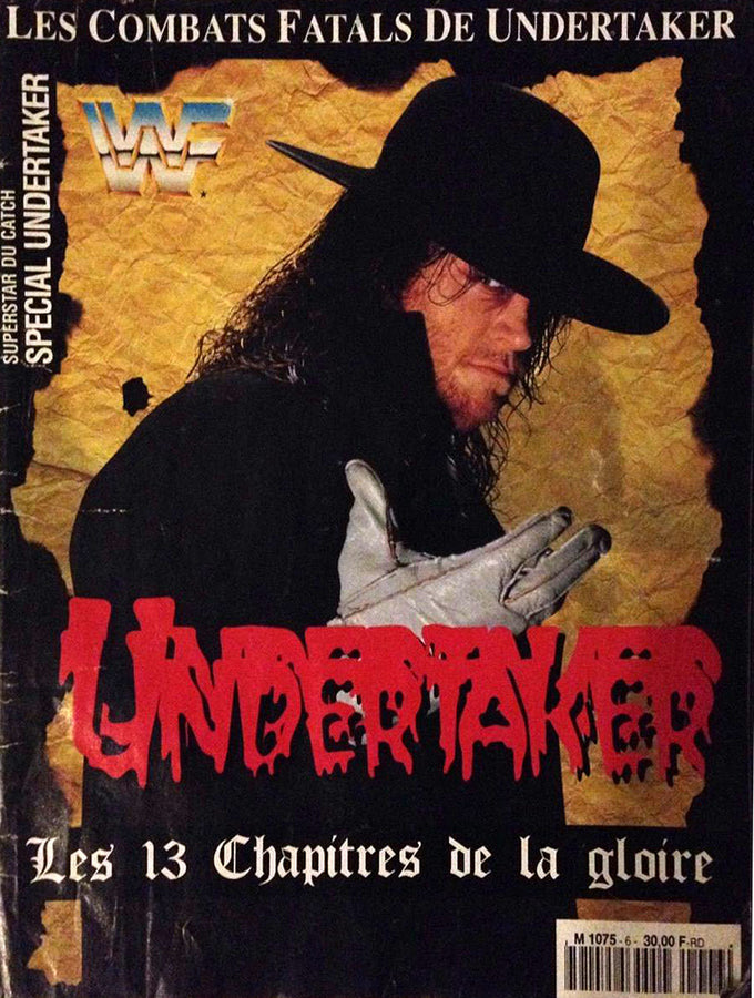 WWF Spotlight Tombstoned Undertaker From France Magazine PWcatalog