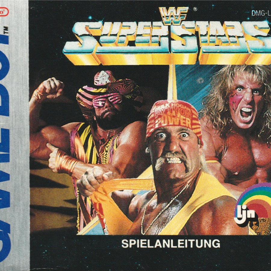 WWF Superstars Game Boy Manual from Germany PWcatalog