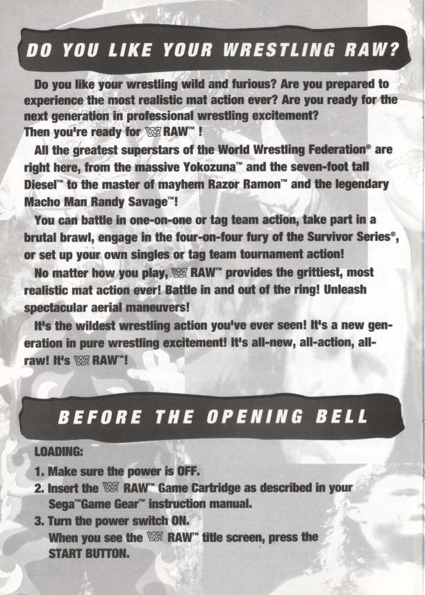 WWF Raw [Game Gear] PWcatalog