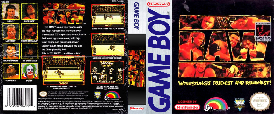 WWF Raw [Game Boy] PWcatalog