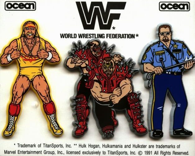 WWF Brooche Hulk Hogan, Legion of Doom and Big Bossman Brooches & Lapel Pins PWcatalog