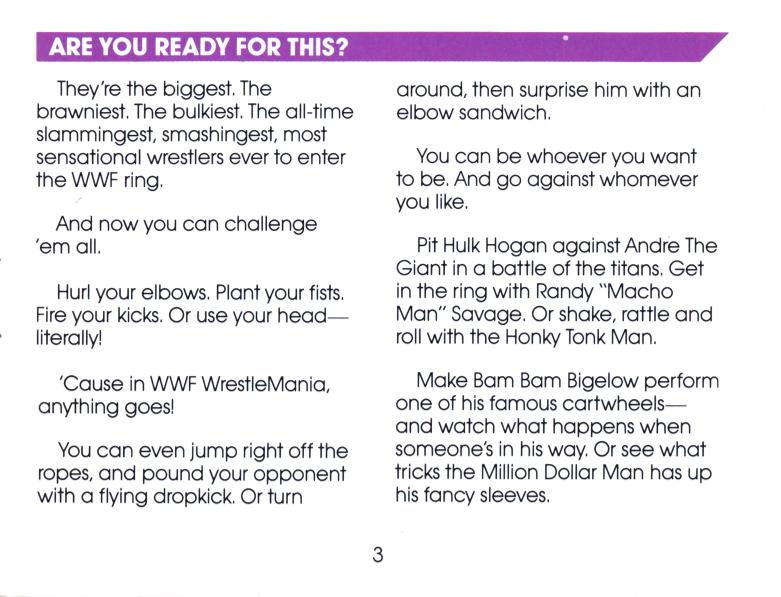 WWF WrestleMania [NES] PWcatalog