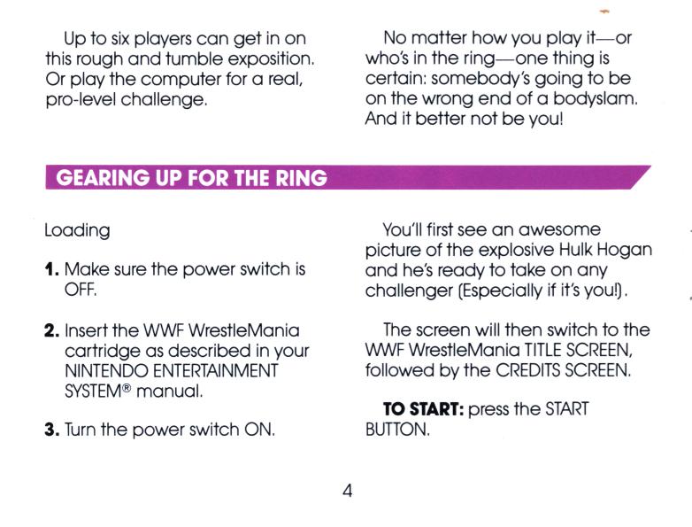 WWF WrestleMania [NES] PWcatalog