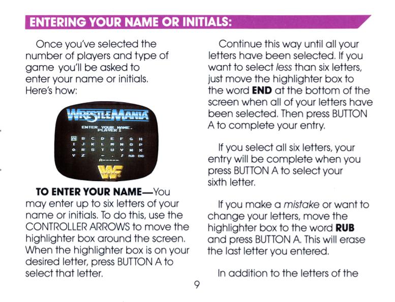 WWF WrestleMania [NES] PWcatalog