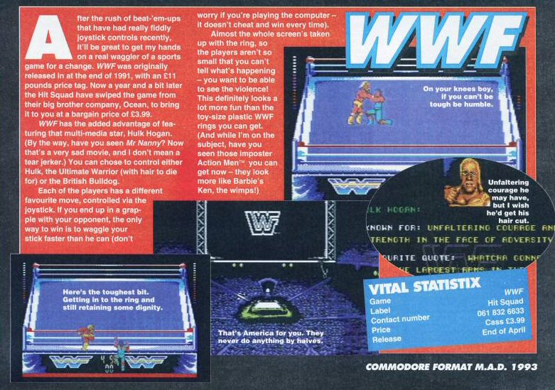 WWF WrestleMania [Commodore 64] PWcatalog