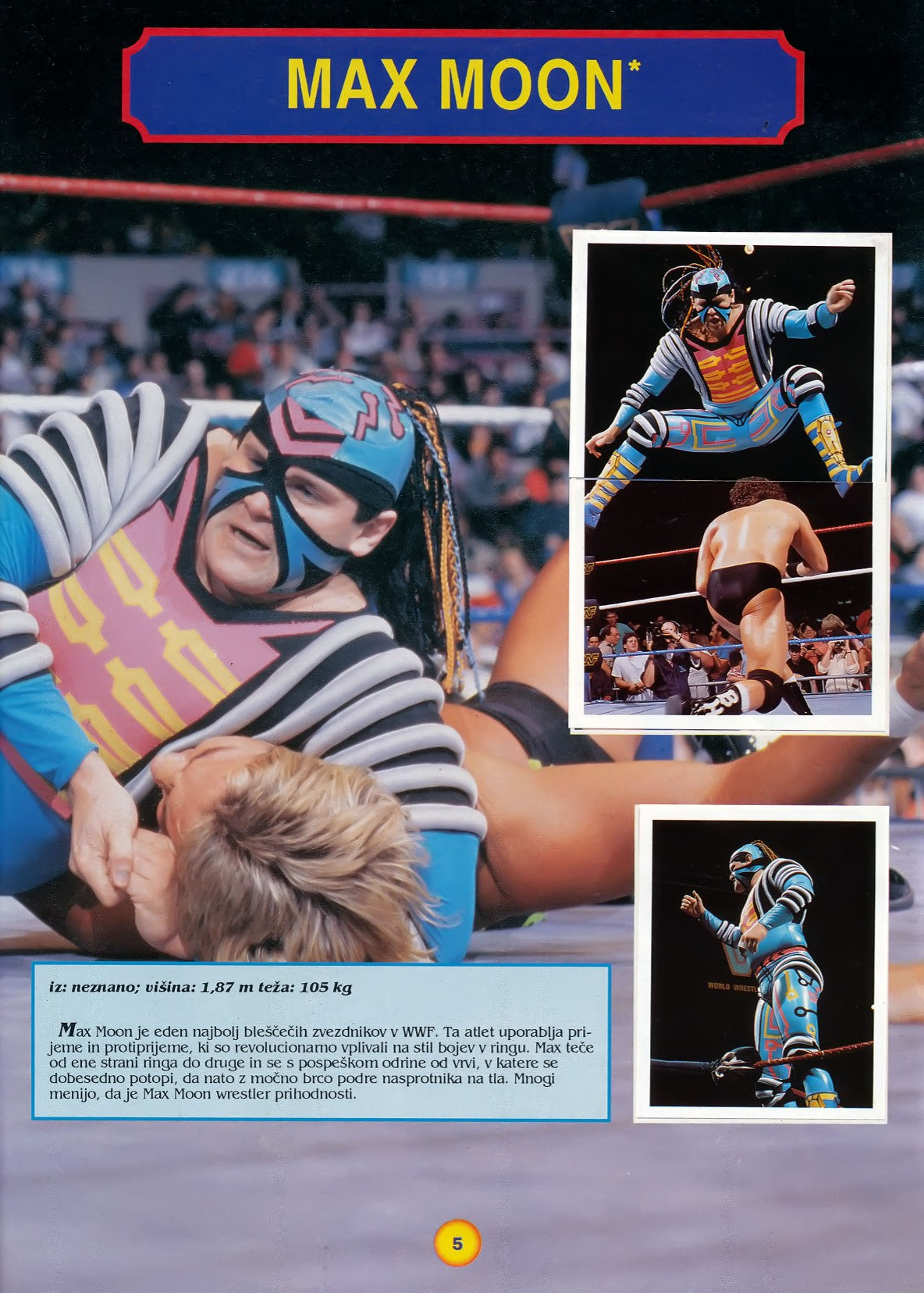 WWF Stickers Album 1991 From Slovenia Stickers Album PW Catalog