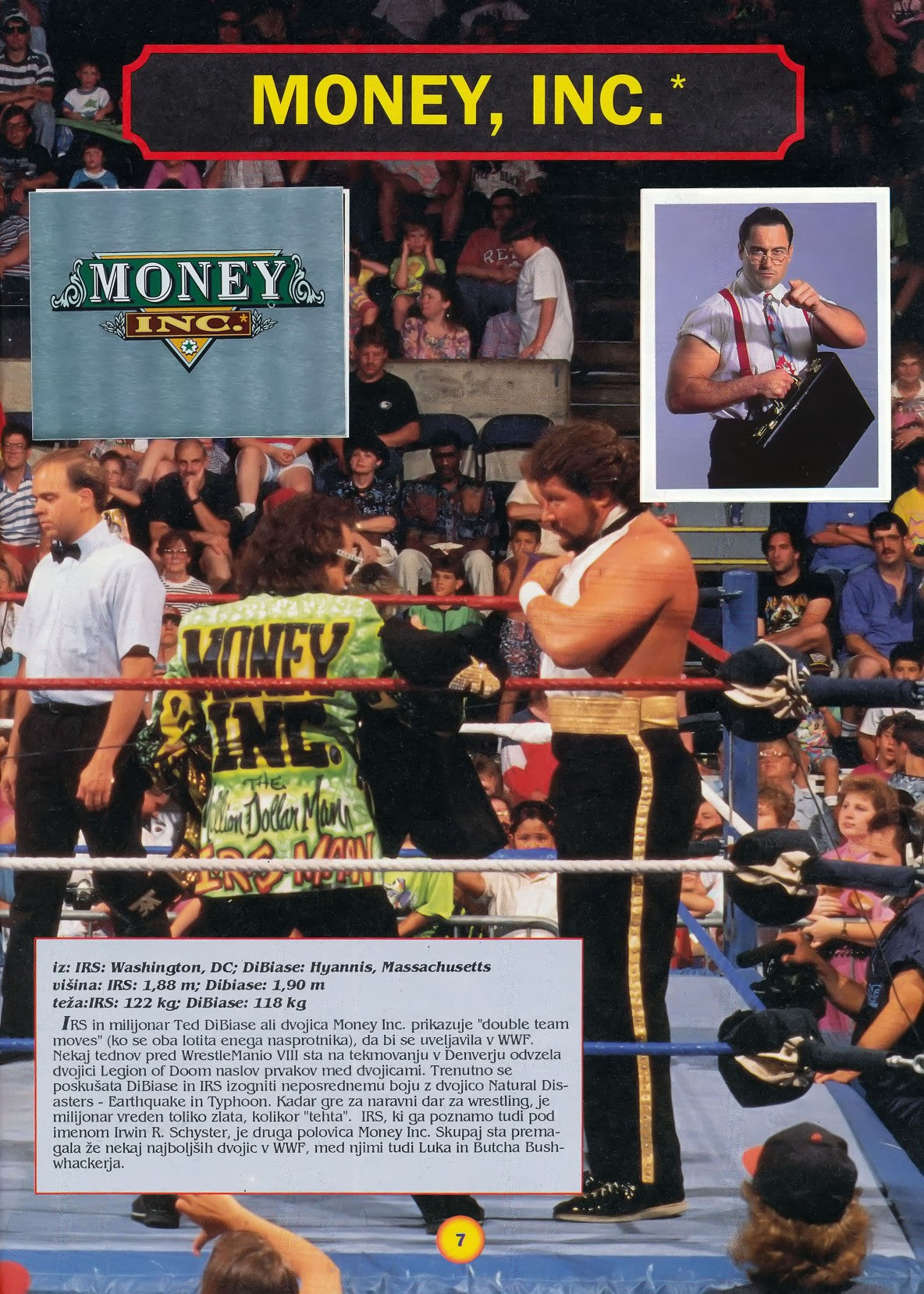 WWF Stickers Album 1991 From Slovenia Stickers Album PW Catalog