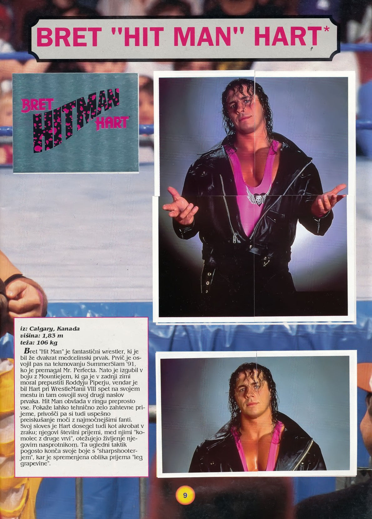 WWF Stickers Album 1991 From Slovenia Stickers Album PW Catalog