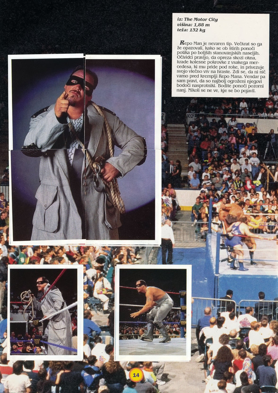 WWF Stickers Album 1991 From Slovenia Stickers Album PW Catalog