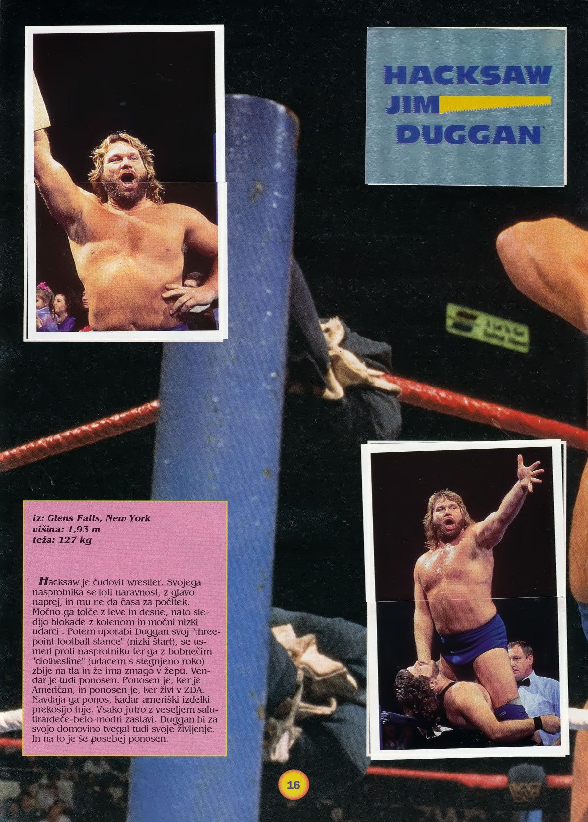 WWF Stickers Album 1991 From Slovenia Stickers Album PW Catalog