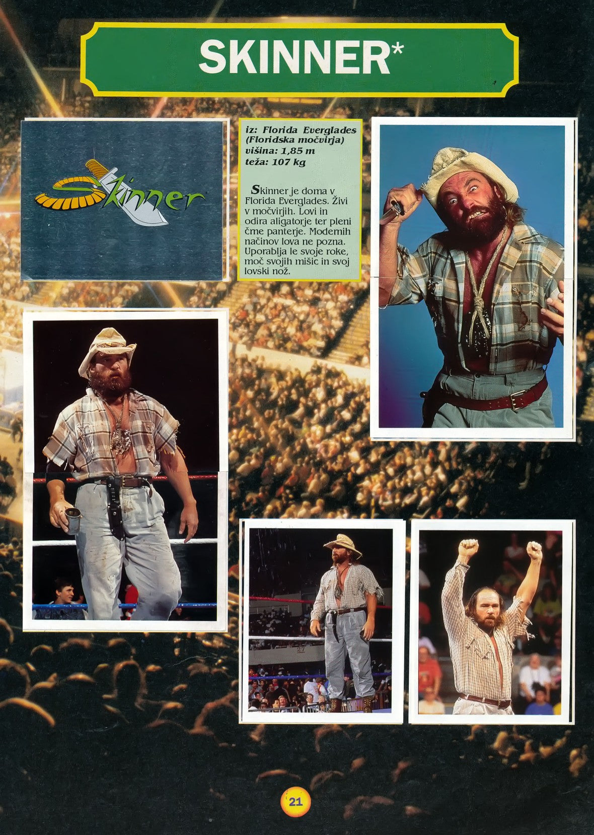 WWF Stickers Album 1991 From Slovenia Stickers Album PW Catalog