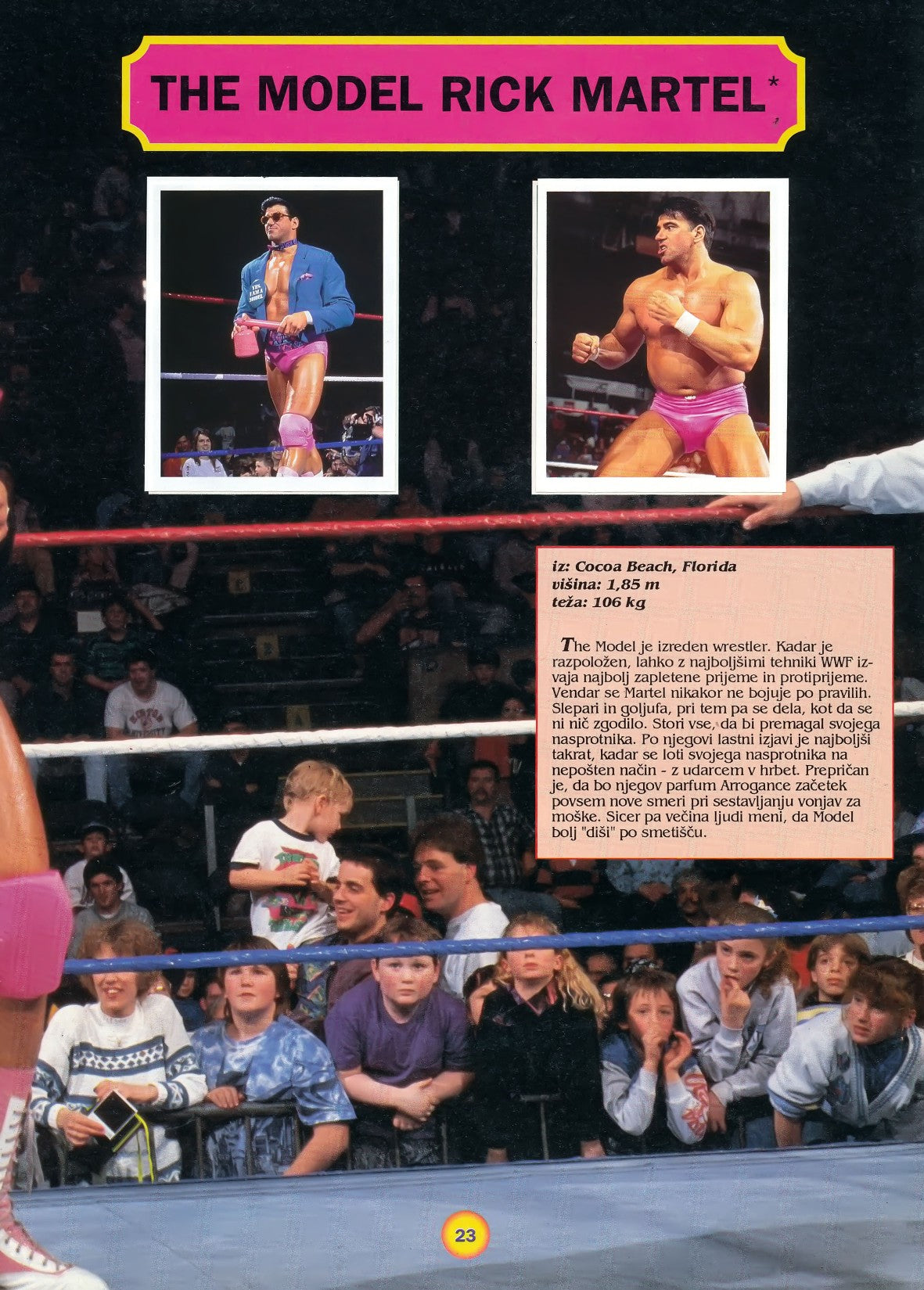 WWF Stickers Album 1991 From Slovenia Stickers Album PW Catalog