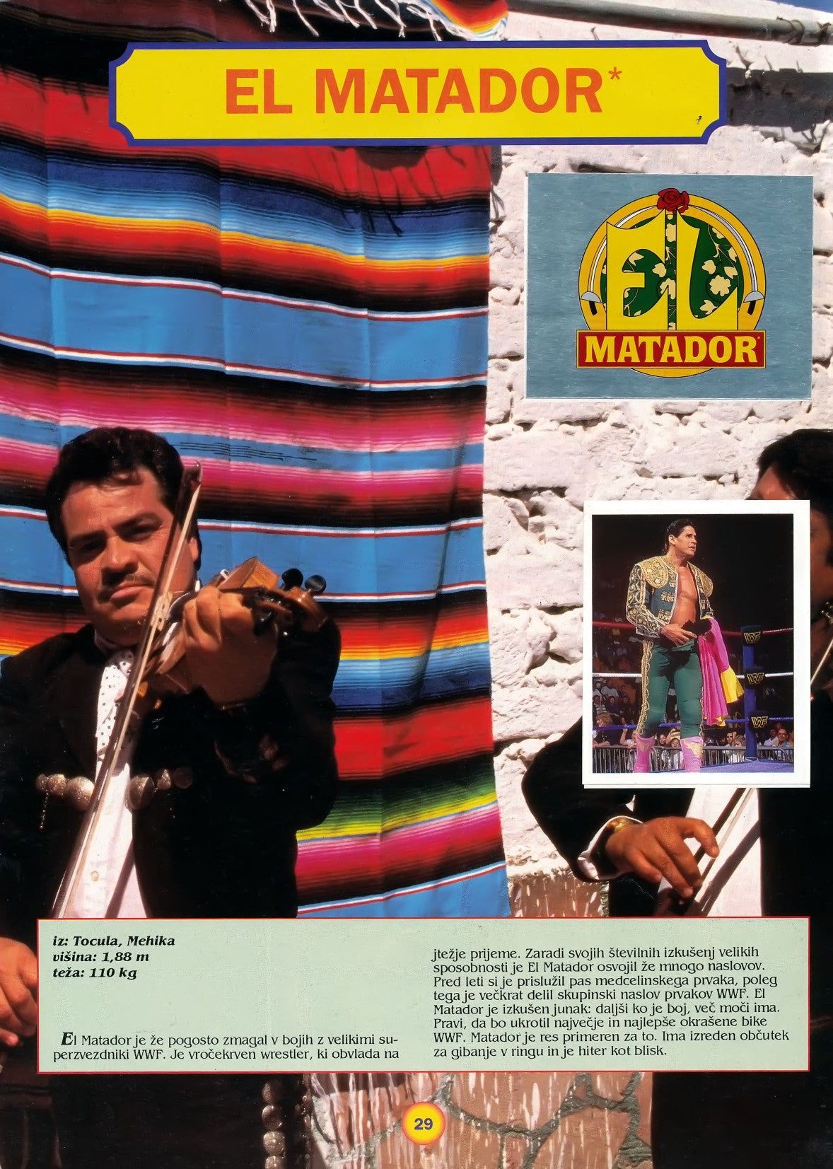 WWF Stickers Album 1991 From Slovenia Stickers Album PW Catalog