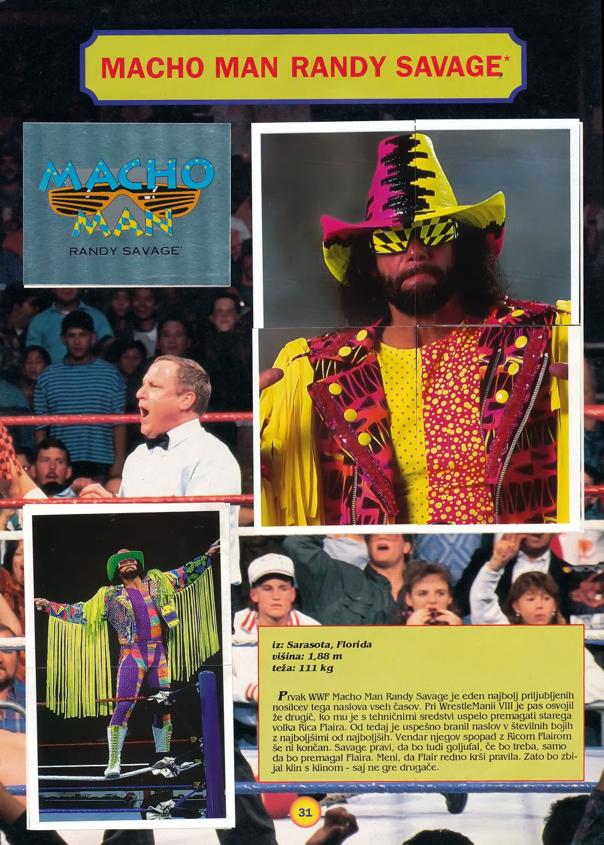 WWF Stickers Album 1991 From Slovenia Stickers Album PW Catalog