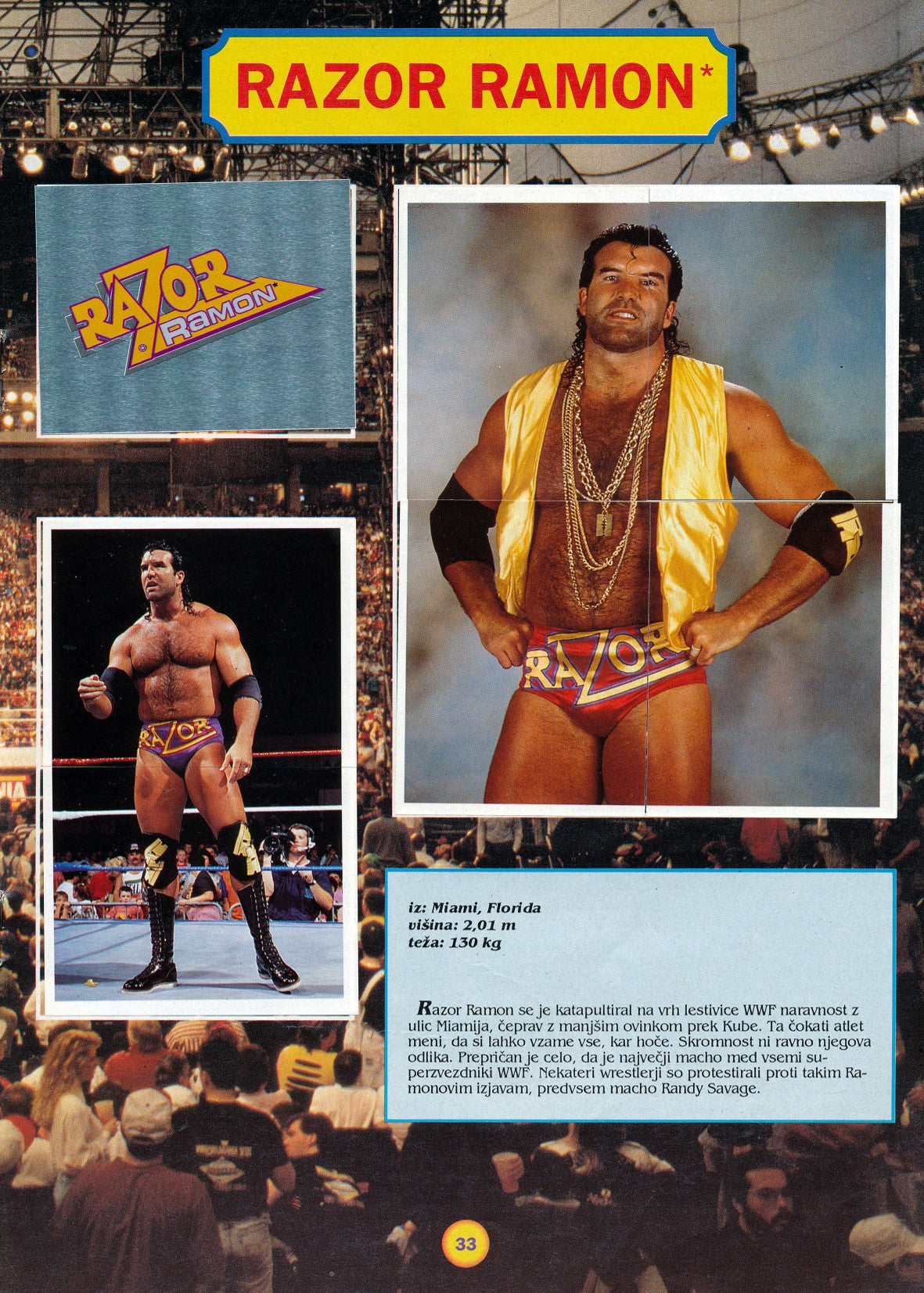 WWF Stickers Album 1991 From Slovenia Stickers Album PW Catalog