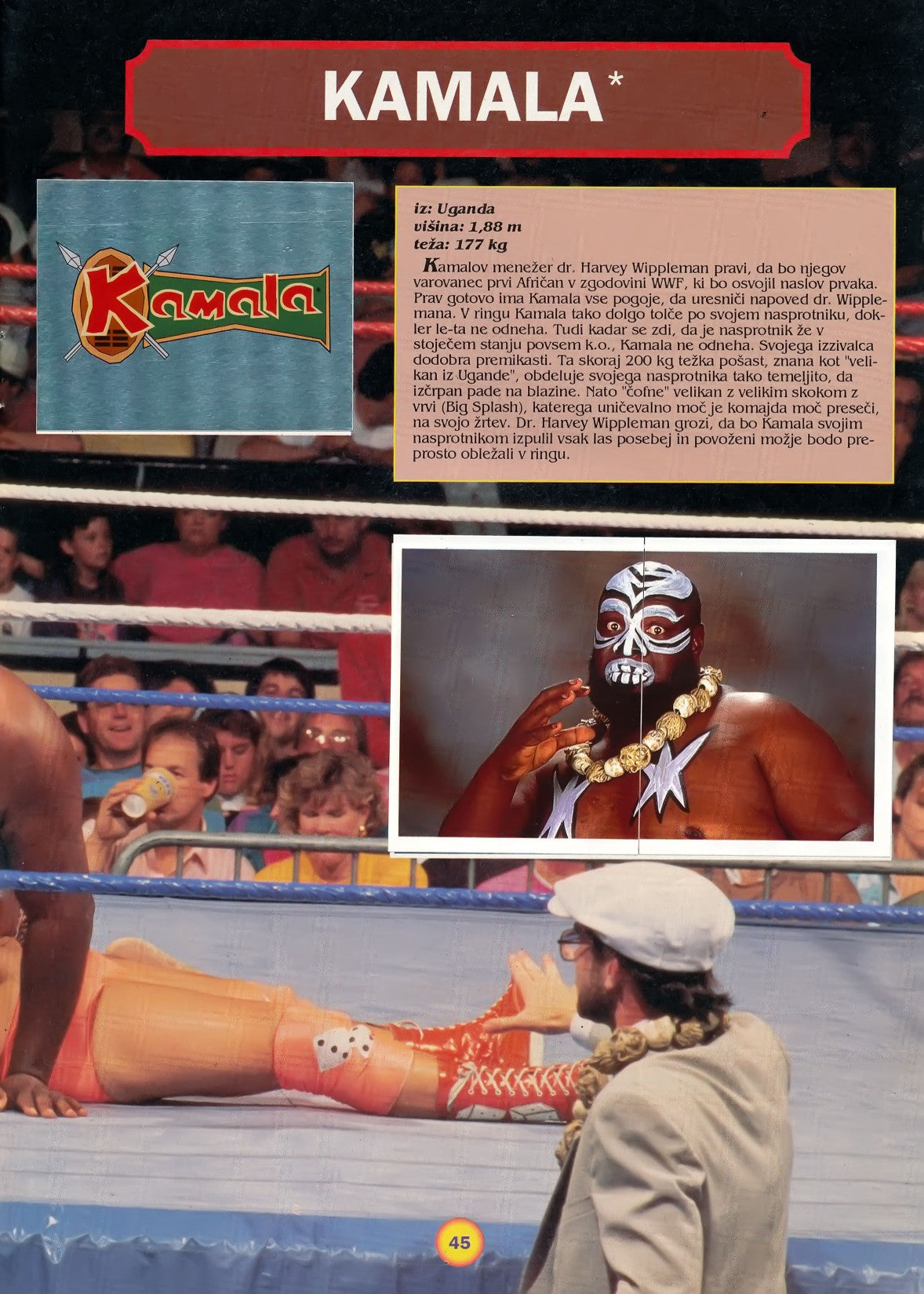 WWF Stickers Album 1991 From Slovenia Stickers Album PW Catalog