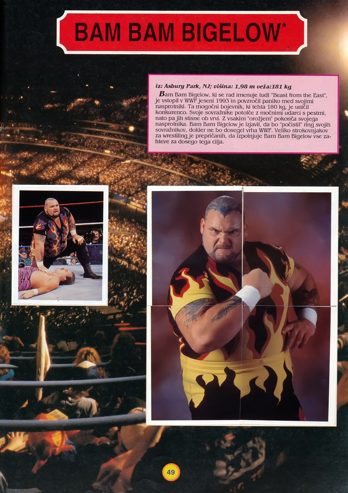 WWF Stickers Album 1991 From Slovenia Stickers Album PW Catalog