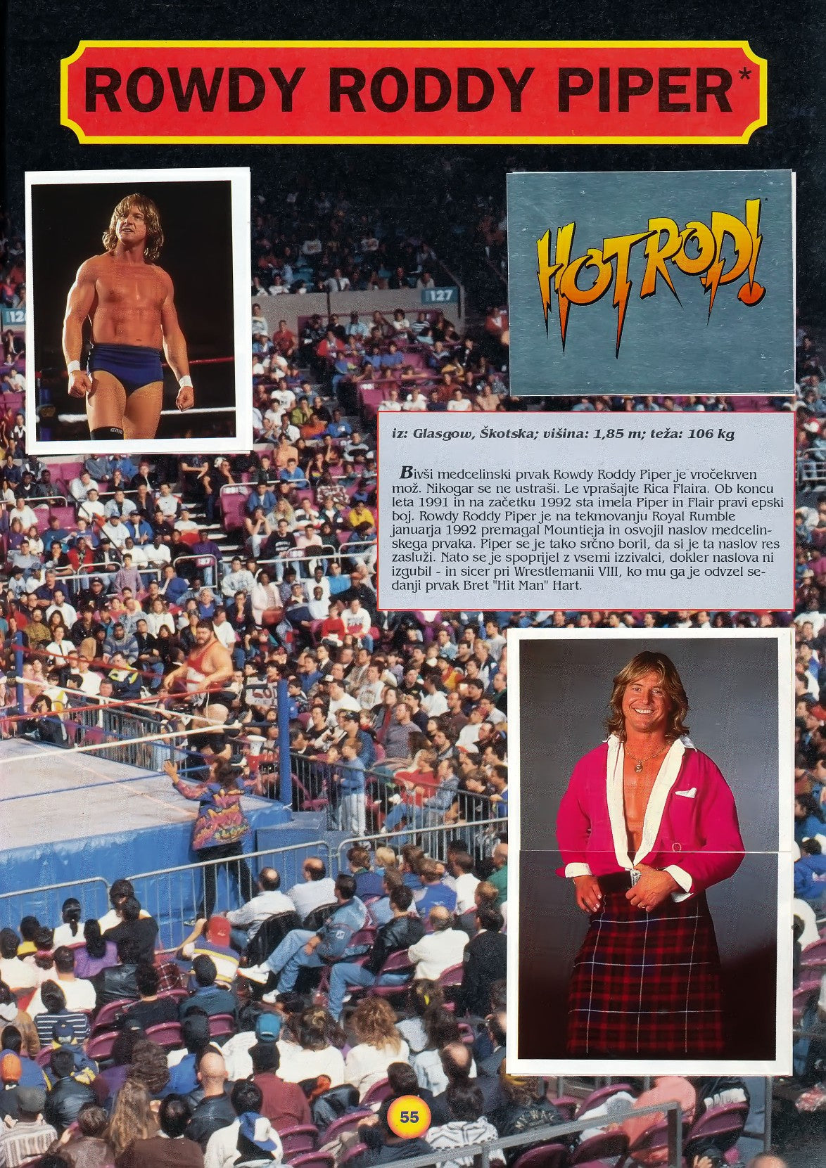 WWF Stickers Album 1991 From Slovenia Stickers Album PW Catalog