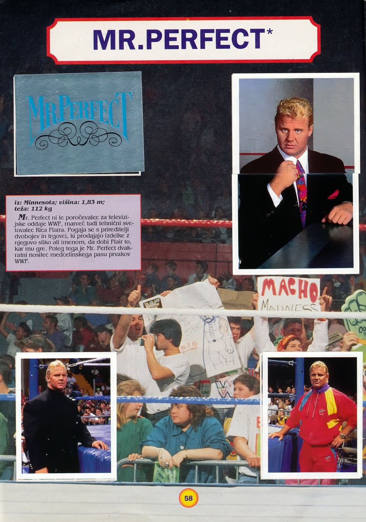 WWF Stickers Album 1991 From Slovenia Stickers Album PW Catalog