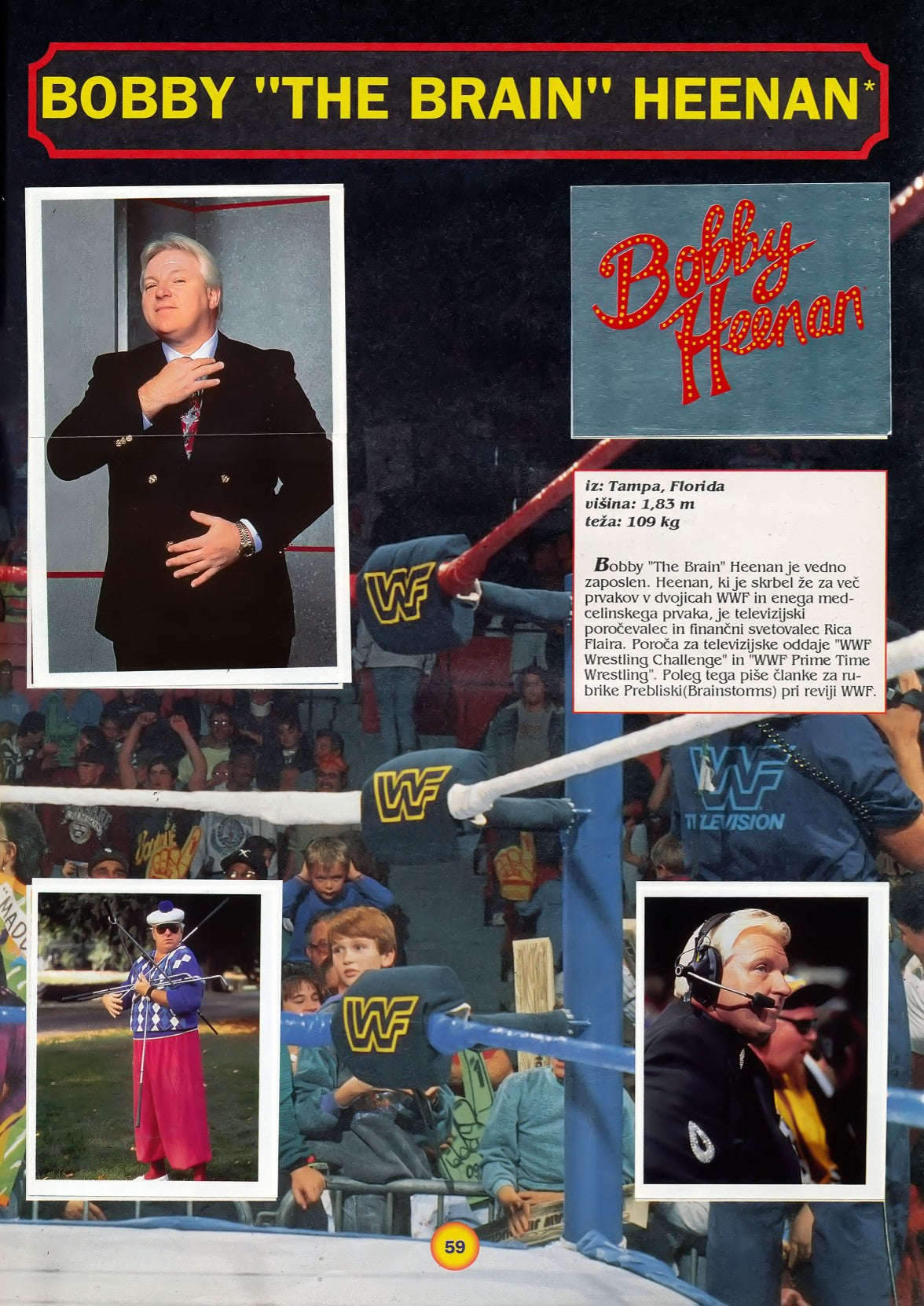 WWF Stickers Album 1991 From Slovenia Stickers Album PW Catalog