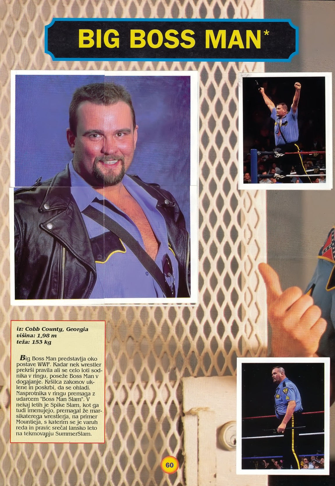 WWF Stickers Album 1991 From Slovenia Stickers Album PW Catalog