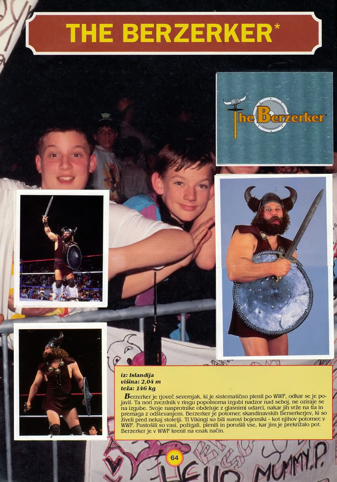 WWF Stickers Album 1991 From Slovenia Stickers Album PW Catalog