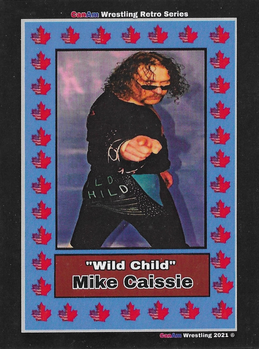 “Wild Child” Mike Caissie trading card PW Catalog
